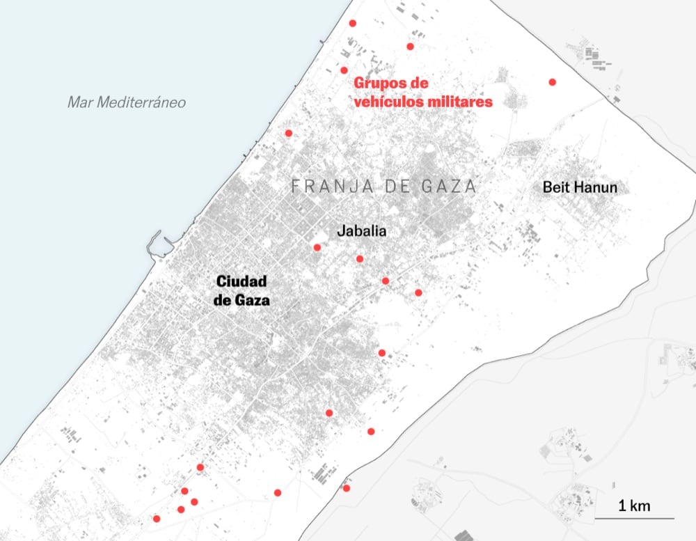Apartment towers: targets of the Israeli invasion in Gaza City