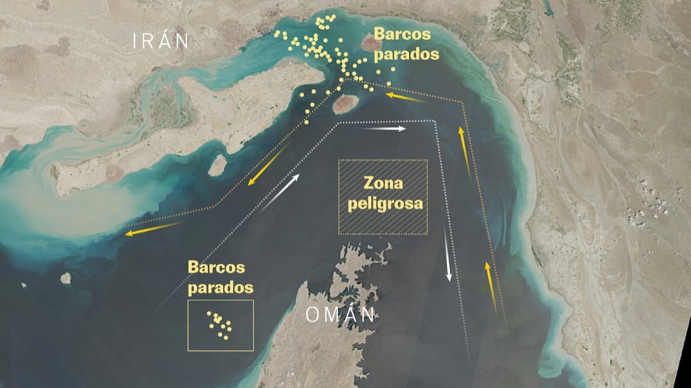 Supertankers stalled and a new Iran-controlled route in Hormuz
