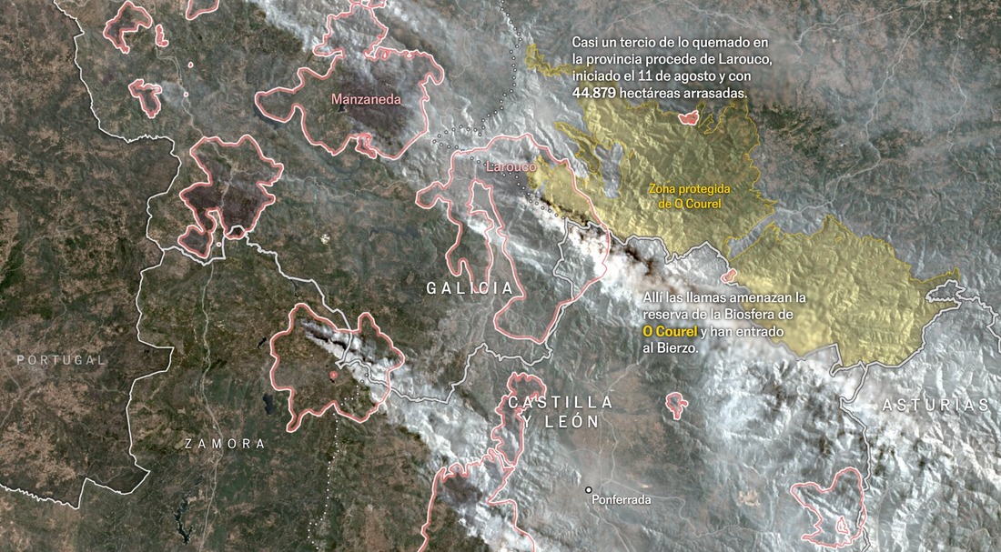 358,000 hectares in 15 days: how Spain burned during its darkest weeks